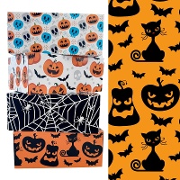 Scatola per dolci di zucche e gatti di 18 x 13,5 x 7,5 cm - Decora - 1 unità