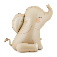 Palloncino a forma di elefante beige 84 x 90 cm