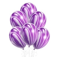 Palloncini in lattice marmorizzati da 30 cm - 5 unità