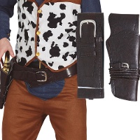 Cartuccia in pelle con cintura