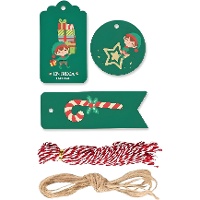 Etichette regalo a tema elfo - 25 pezzi
