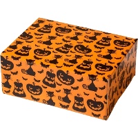 Scatola per dolci di zucche e gatti di 18 x 13,5 x 7,5 cm - Decora - 1 unità