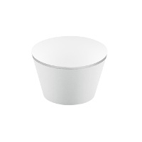 Involucri per cupcake con bordo argentato - 6 pezzi