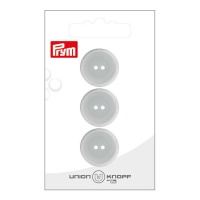 Bottoni grigi da 2 cm con due fori - Prym - 3 pz.