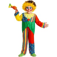 Costume da clown con pois per bambino
