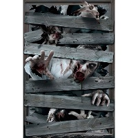 Decorazione da parete a tema zombie di 80 x 120 cm