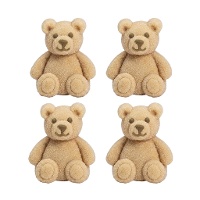 Marshmallow a forma di orsetto pastello - 12 pezzi