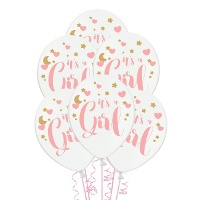 Palloncini in lattice bianco pastello 