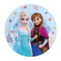 Piatti Frozen blu da 23 cm - 8 pezzi