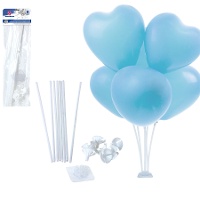 Centrotavola per palloncini bianco - 8 pezzi