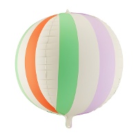 Palloncino Orbz a righe pastello 50 cm