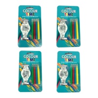 Orologio LED assortito da colorare - 1 unità