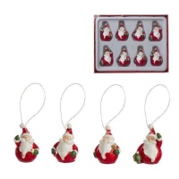 Decorazioni piccoli Babbo Natale da 2,5 cm - 12 unità