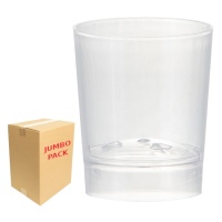 Bicchierini di plastica trasparente da 33 ml - 1000 unità