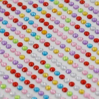 Cristalli adesivi colorati 3 mm - 1 foglio