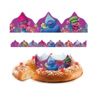 Corone decoro Trolls per Roscon de Reyes - Dekora - 100 unità