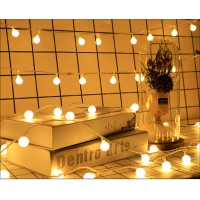 Catena luminosa 20 lampadine rotonde led - 3 m