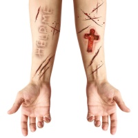 Tatuaggi adesivi di ferite da possessione