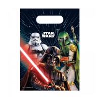 Sacchetti di plastica Star Wars Galaxy 22 x 16 cm - 6 pezzi.