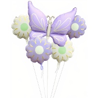 Bouquet di palloncini Farfalla - 5 pezzi