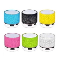 Mini altoparlante bluetooth con luce led, radio e usb - 1 pz.