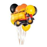 Palloncini camion da cantiere assortiti - 10 pz.