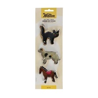 Tagliabiscotti di gatto, cane e cavallo - Wilton - 3 pezzi