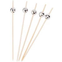 Spiedini di 12 cm con palline disco - 20 pezzi