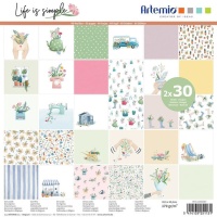 Kit di carta per scrapbooking di Life is Simple - Artemio - 60 fogli