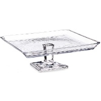 Supporto per torte in vetro Crystalline di 23,7 x 23,7 x 8 cm
