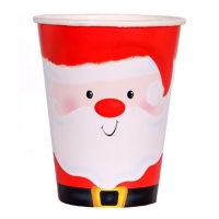 Bicchiere Babbo Natale da 9,5 cm - 6 unità