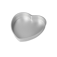 Stampo cuore in alluminio 15 x 7,5 cm - Decora