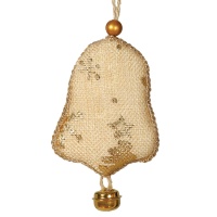 Decorazione campana con campanella - 10 cm