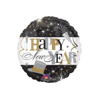 Palloncino rotondo Happy New Year da 45 cm - Anagram