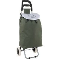 Carrello per la spesa pieghevole compatto bicolore 33 L