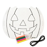 Cestino da colorare a forma di zucca 20 x 15 cm