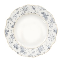 Piatto da 20,4 cm design Versailles con bordo dorato