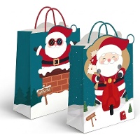 Borsa regalo 45 x 33 x 10 cm Babbo Natale - 1 pezzo