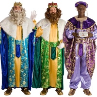 Costume da Re Magio con ricami dorati