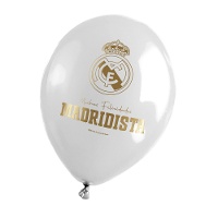 Palloncini in lattice del Real Madrid con scritta 