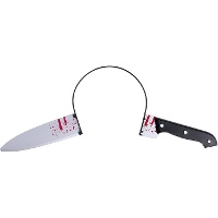 Cerchietto con coltello insanguinato 45 x 14 cm