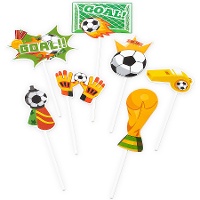 Decorazioni per torte a tema calcio - 7 pezzi