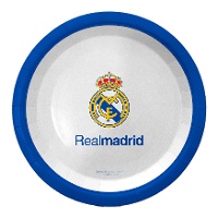 Piatto del Real Madrid bianco da 18 cm - 8 unità