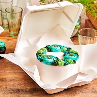 Scatola di 15 x 15 cm per torta Bento - 10 unità