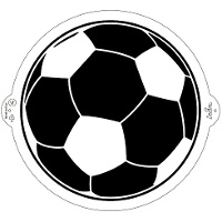 Stencil da Calcio di 25 cm - Decora