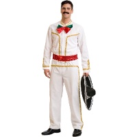 Costume da mariachi bianco per uomo