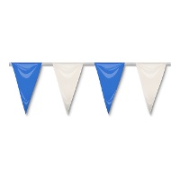 Bandierina di plastica a triangolo bicolor - 50 m