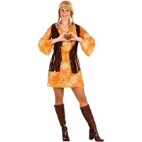 Costume da hippie love power per donna