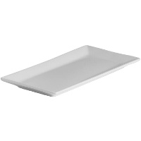 Piatto rettangolare di porcellana 30,5 x 15,3 cm - Vessia - 4 unità