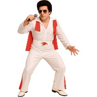 Costume Re del Rock rosso per uomo